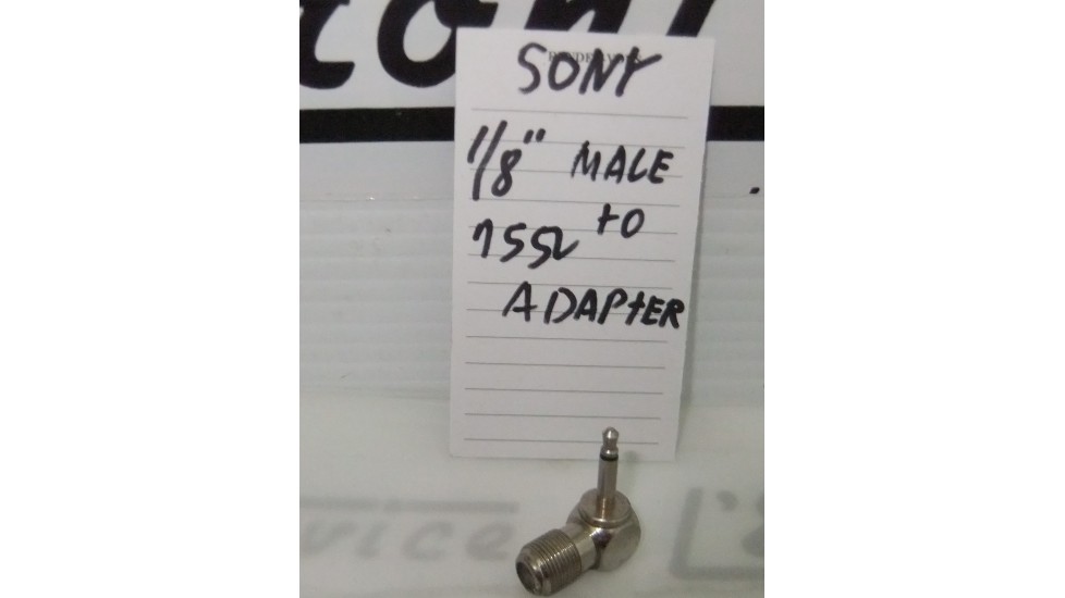 Sony 1/8'' male 75 to 75 ohms matching transformer .